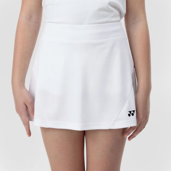 Falda y Shorts Padel Niña Yonex Practice Falda Nina  White ABJPY26194B