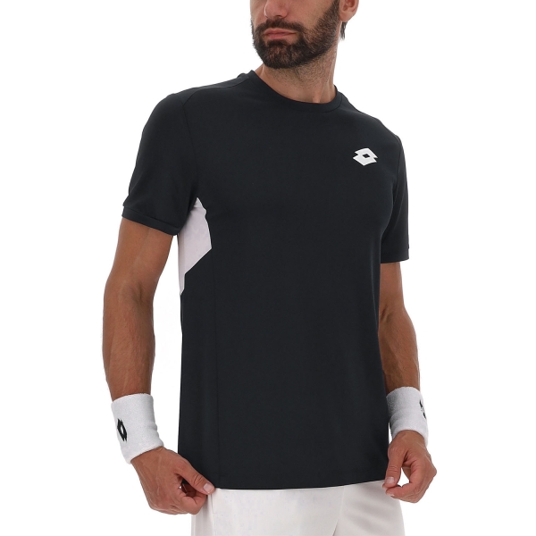 Camiseta Padel Hombre Lotto Squadra IV Camiseta  All Black 2233251CL