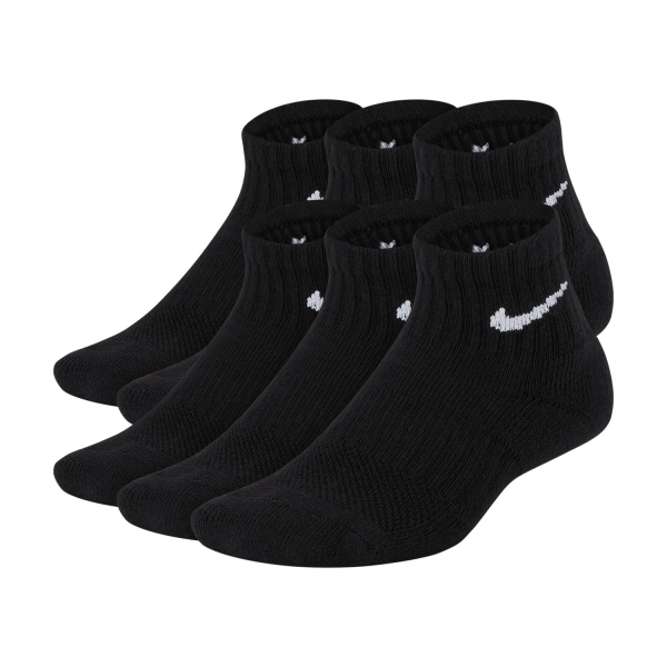 Calcetines Padel Nike Everyday x 6 Calcetines Ninos  Black/White SX6912010