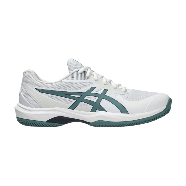 Scarpe Padel Uomo ASICS Game FF Clay/OC  White/Foggy Teal 1041A490105