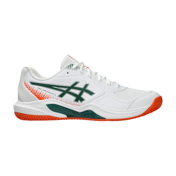 Scarpe Padel Uomo ASICS Gel Dedicate 9 Padel  White/Jewel Green 1041A546100