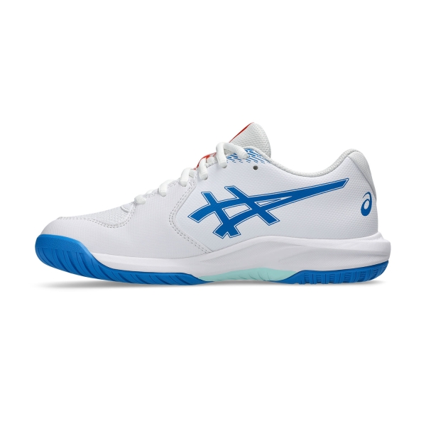 ASICS Gel Dedicate 9 GS Bambini - White/Directoire Blue