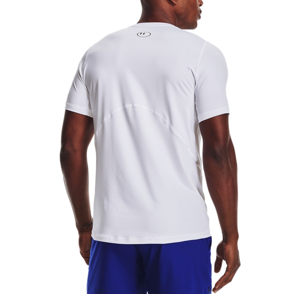 Under Armour HeatGear Knit T-Shirt - White/Black