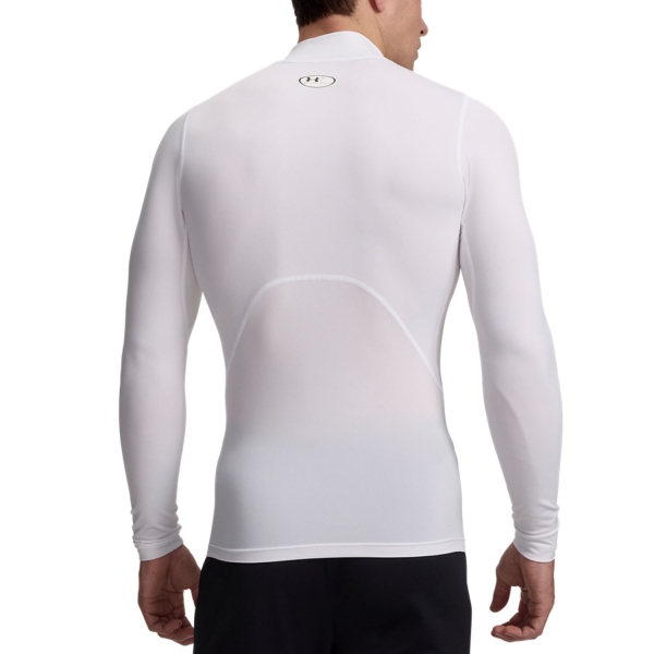 Under Armour HeatGear Mock Camisa - White/Black