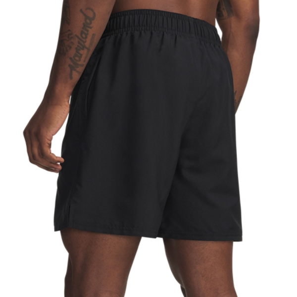 Under Armour Woven Split 9in Shorts - Black/Green Citrine