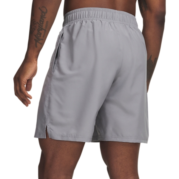 Under Armour Woven Split 9in Shorts - Steel/Pink Frenzy