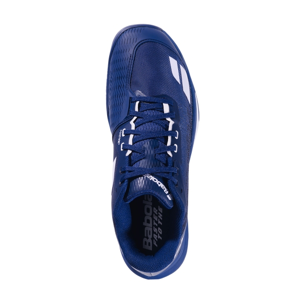 Babolat Jet Mach 4 Clay - Dark Blue/White