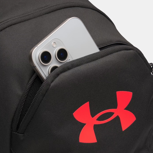Under Armour Hustle Lite Logo Backpack - Black/Racer Red