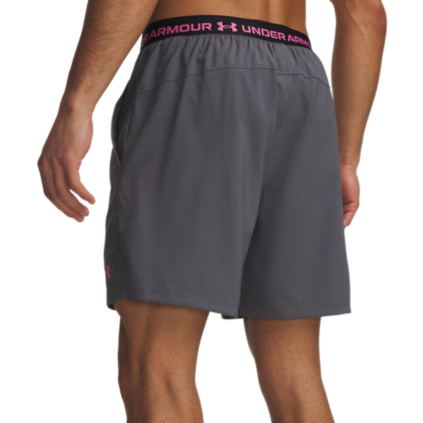 Under Armour Vanish Woven DC 6in Shorts - Castlerock/Pink Frenzy