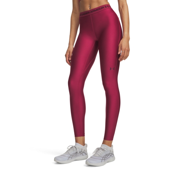 Women's Padel Pants and Tights Under Armour HeatGear Pro Tights  Claret/Ox Blood 60100020622