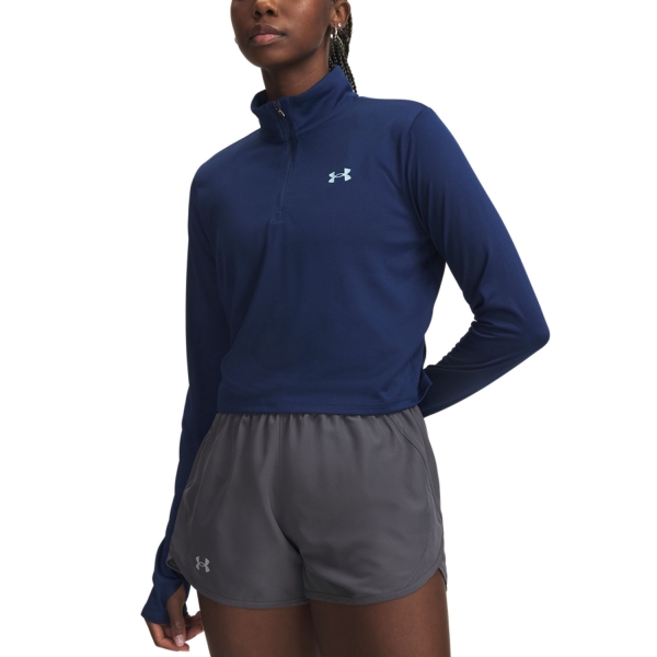 Camisetas y Sudaderas Padel Mujer Under Armour Tech Camisa  Blackout Navy/Opal Blue 60136930997