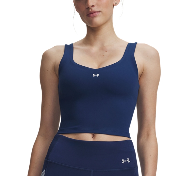 Women's Padel Tank Under Armour Motion Pro Top  Blackout Navy/Aegean Blue 60137730997