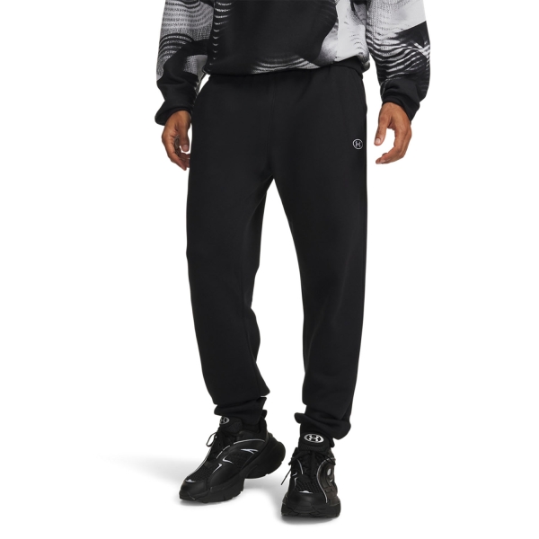 Pant y Tights Padel Hombre Under Armour Rival Fleece Pro Pantalones  Ultimate Black/White 60170210008