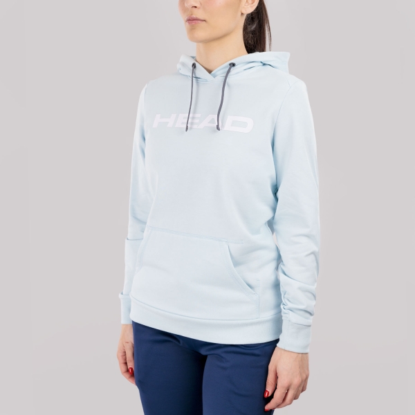 Maglie e Felpe Padel Donna HEAD Club Original Felpa  Light Blue/Ehite 814825LB