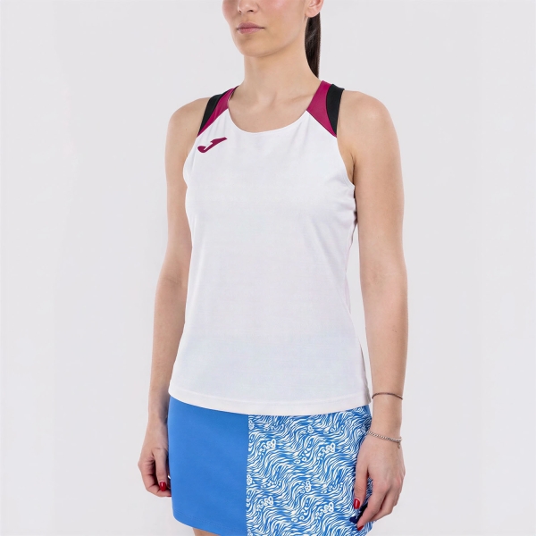 Top Padel Mujer Joma Terra Top  White/Fuchsia 903078.205
