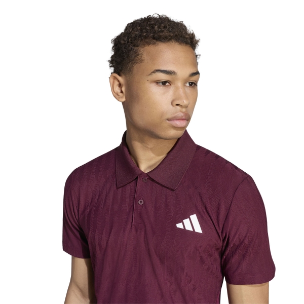 adidas CLIMACOOL+ FreeLift Polo - Maroon