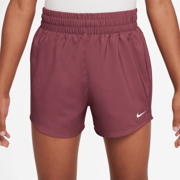 Girl's Padel Skirts and Shorts Nike DriFIT One 3in Shorts Girl  Pink Smoke/White DX4967655