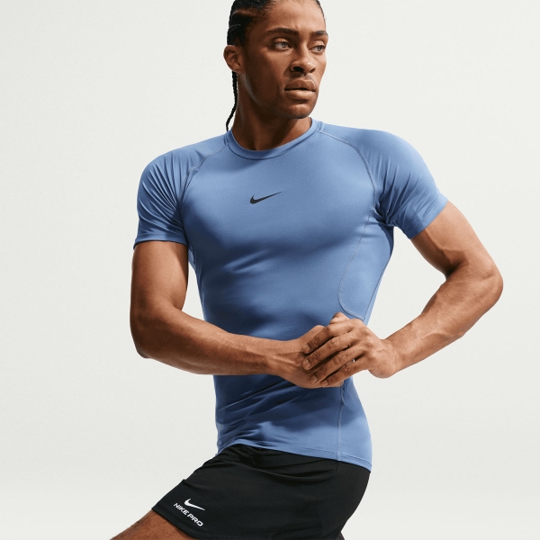 Nike Pro Camiseta - Indigo Storm/Black
