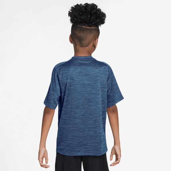 Nike Multi T-Shirt Boy - Midnight Navy/Football Blue/White
