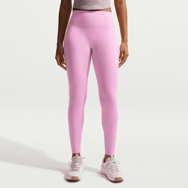 Women's Padel Pants and Tights Nike One DriFIT Tights  Pink Rise/White HJ9195621