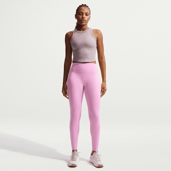 Nike One Dri-FIT Tights - Pink Rise/White