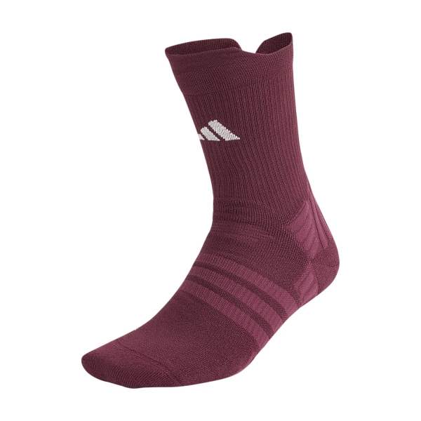 Muñequeras de Padel adidas Cushioned Pro Crew Calcetines  Maroon/Wonder White IA7543