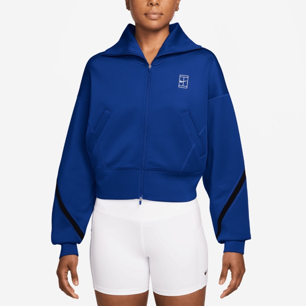 Women's Padel Jacket Nike Court Advantage Jacket  Old Royal/White IB0776417