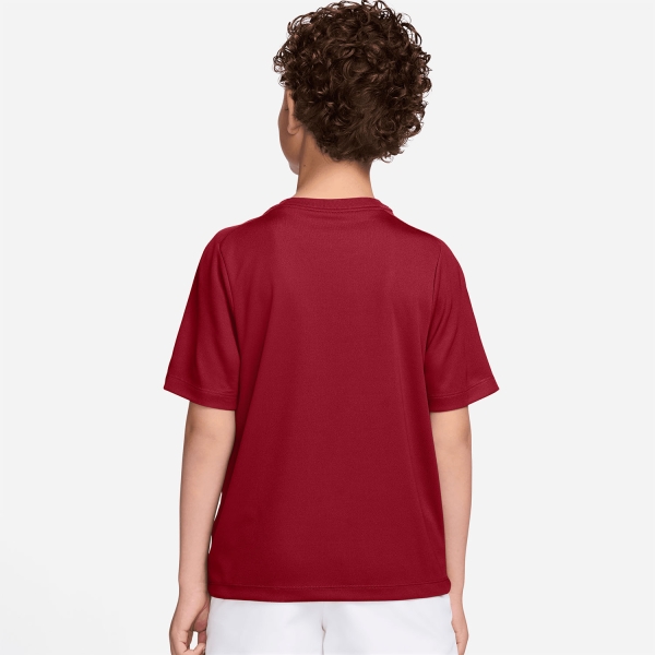 Nike Multi Swoosh T-Shirt Boy - Tough Red/White