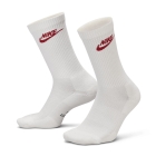 Nike Everyday Elevated Dri-FIT Crew x 3 Calcetines - White/Red Nike Everyday Elevated Dri-FIT Crew x 3 Calcetines - White/Red