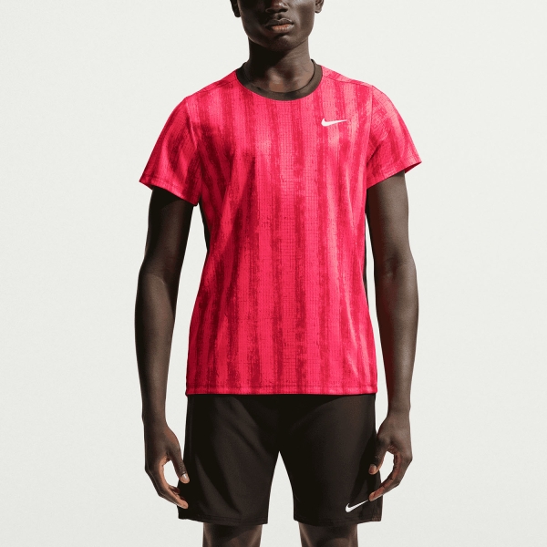 Men's T-Shirt Padel Nike Court DriFIT Victory TShirt  Team Red/Black/White IM6086677