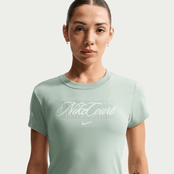 Nike Court Maglietta - Steam/Barely Green