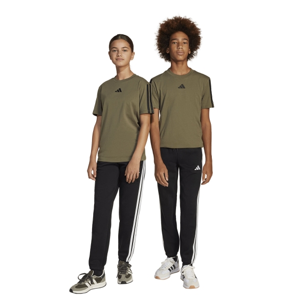 adidas Essentials 3 Stripes Pantalones Niños - Black/White