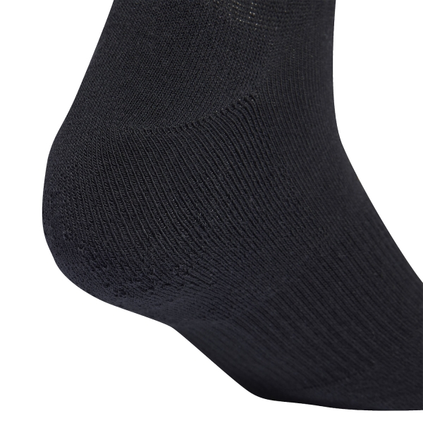 adidas 3 Stripes Cushioned x 3 Socks - Black/White