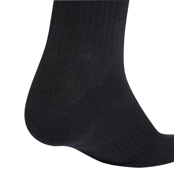 adidas 3 Stripes Cushioned Crew x 3 Calcetines - Black/White