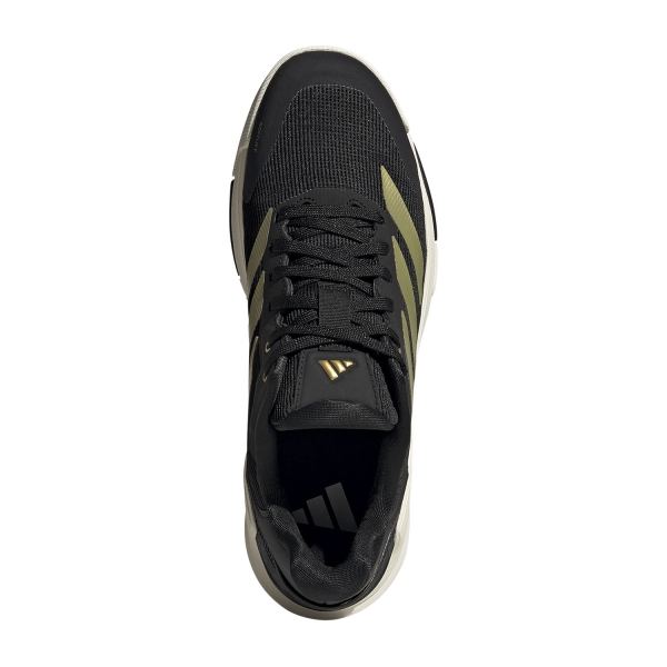 adidas Crazyquick LS Padel - Off White/Core Black/Gold Metallic