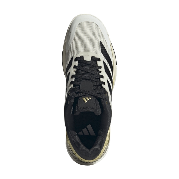 adidas Crazyquick Boost Padel - Off White/Core Black/Gold Metallic