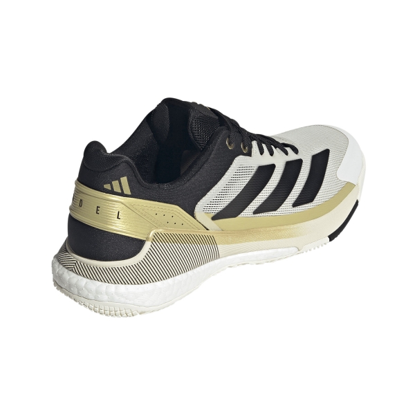 adidas Crazyquick Boost Padel - Off White/Core Black/Gold Metallic