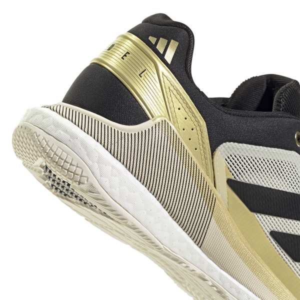 adidas Crazyquick Boost Padel - Off White/Core Black/Gold Metallic