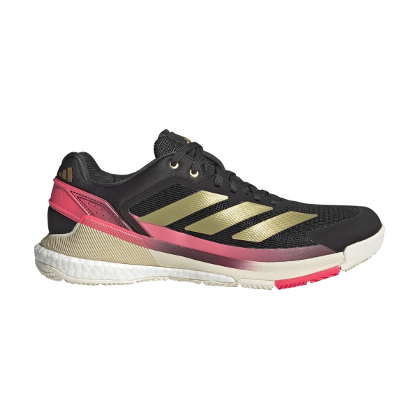 Zapatillas Padel Hombre adidas Crazyquick Boost Padel  Core Black/Gold Metallic/Solar Turbo KJ1903