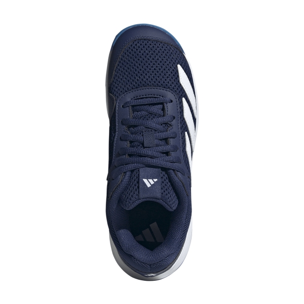 adidas Courtflash Bambini - Dark Blue/FTWR White/Bright Blue