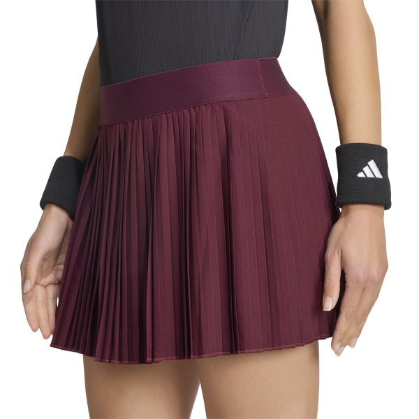 Women's Padel Skirts and Shorts adidas Club Pleated Logo Skirt  Maroon KQ8266