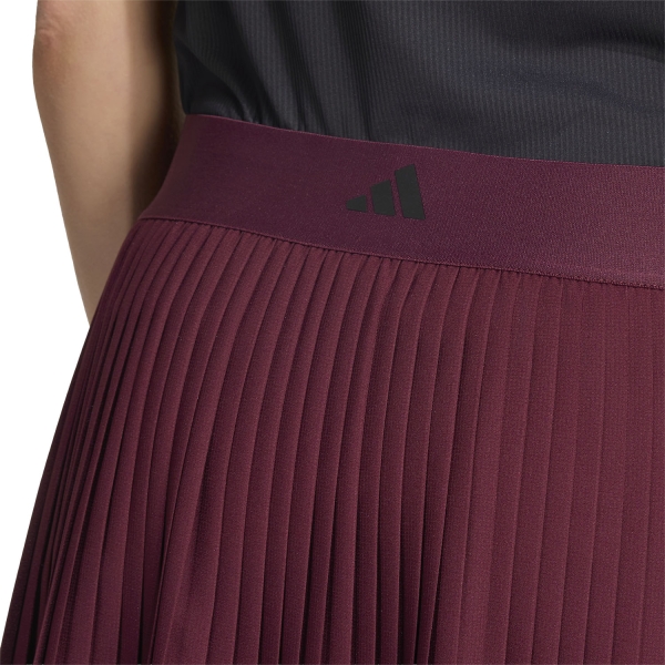adidas Club Pleated Logo Skirt - Maroon