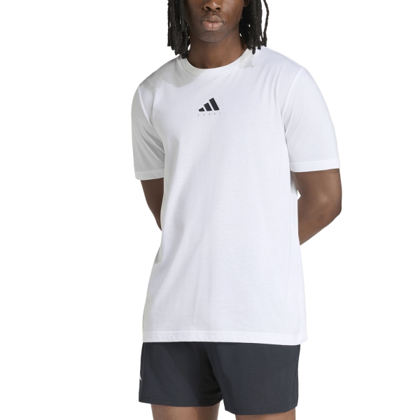 Camiseta Padel Hombre adidas Padel Category Graphic Camiseta  White KR2327