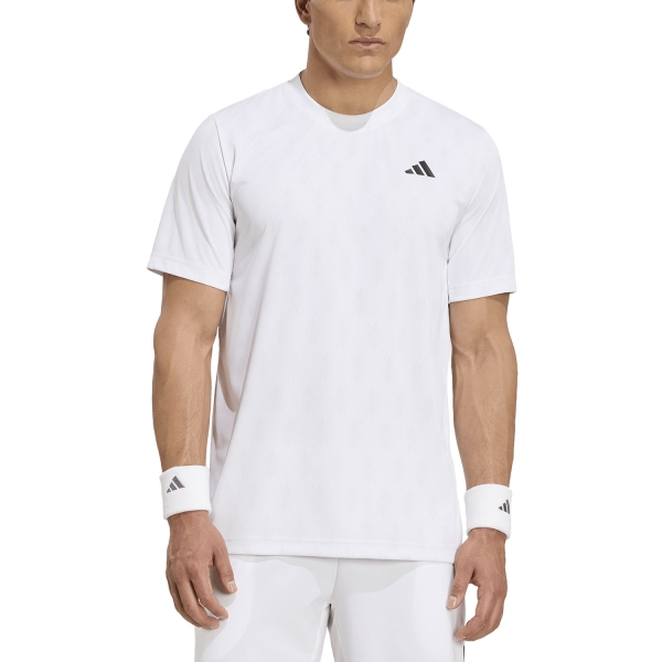 Maglietta Padel Uomo adidas Club CLIMACOOL Graphic Maglietta  White/Dash Grey KS8271