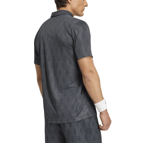 adidas Club Graphic Pro Polo - Carbon/Black