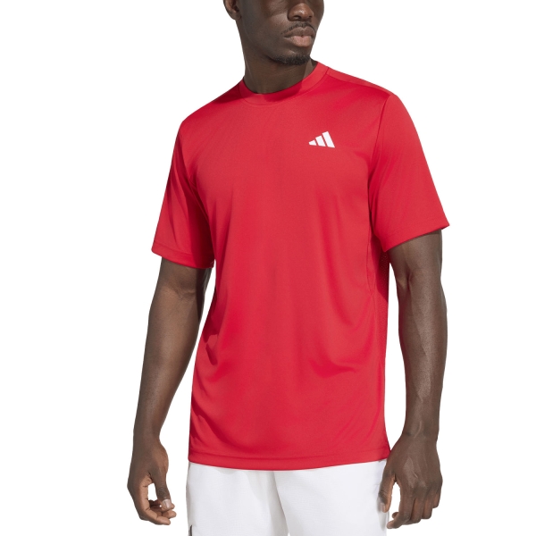 Men's T-Shirt Padel adidas Club CLIMACOOL Logo TShirt  Better Scarlet KS8279
