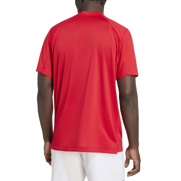 adidas Club CLIMACOOL Logo T-Shirt - Better Scarlet