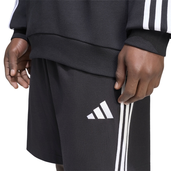 adidas Essentials 3 Stripes 7in Shorts - Black/White