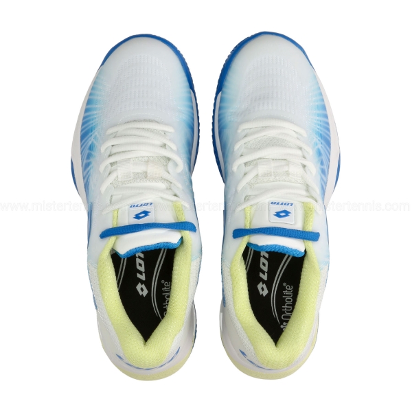 Lotto Mirage 100 II Clay - All White/Dodgers Blue