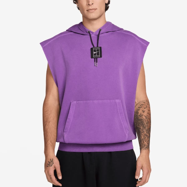 Men's Padel Shirt and Hoody Nike Court Slam Vest  Bright Violet IF1938522